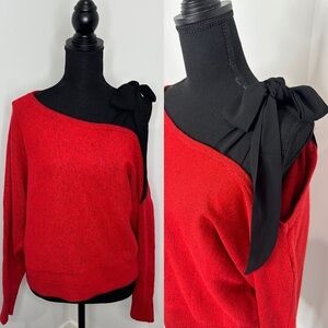 NY&C Red Should Tie Women’s Sweater (M)